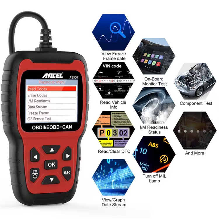 Semua fungsi OBDII, Multi-baha - Car Diagnostic Tool ulasan dan harga