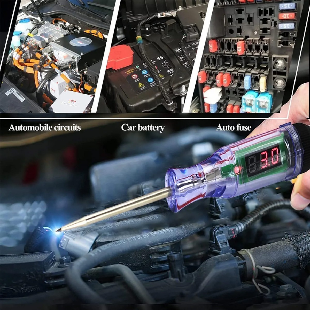 Penguji Sirkuit Tegangan Mobil - Car Diagnostic Tool ulasan dan harga